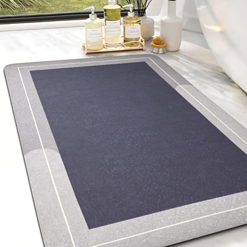 Amazon.com: Bath Mat Rug, Rubber Non Slip Bath Mat Super Absorbent ...