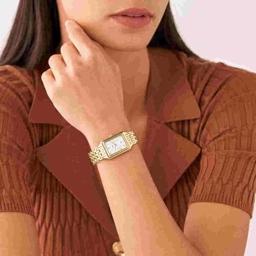 Fossil Reloj Raquel para Mujer, Movimiento de Cuarzo de Tres Agujas con Correa de Acero Inoxidable