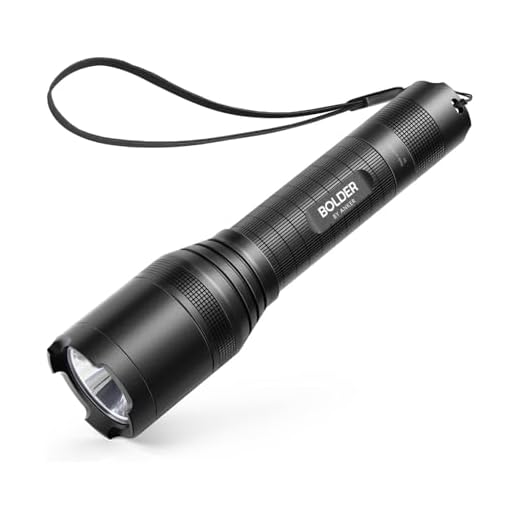 Anker Rechargeable Bolder LC90 LED Flashlight, Pocket-Sized Torch with Super Bright 900 Lumens CREE LED, IPX5 Water-Resistant, Zoomable, 5 Light Modes, 18650 Battery Included