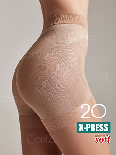 Conte High Waist Control Top Push Up Shaping Sheer Pantyhose Tights X-Press 20 Den4