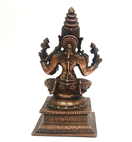 Image of Lakshmi Murti Copper Bhagwan Ji God - 4 in - Pack of 1