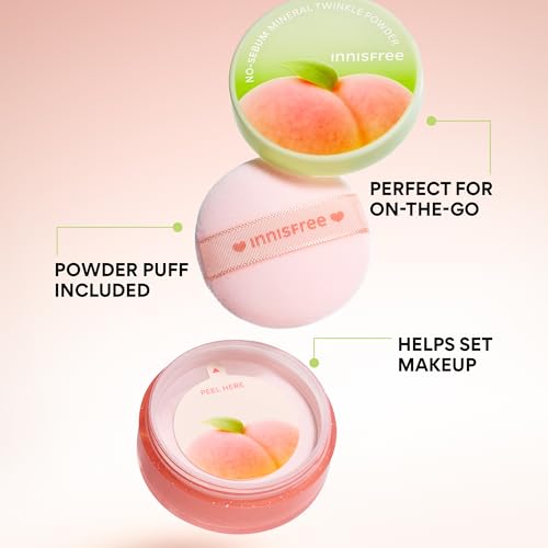 Image of innisfree No Sebum Matte Mineral Powder | Korean Loose Setting Powder for Oil & Shine Control | Blurs Fine Lines & Imperfections | Lightweight, Natural Finish | Available In Jumbo & Pressed Powder
