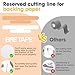Precut Kinesiology Tape for Knees 10 Pcs Adhesive Knee Tape Athletic Tape for Knee Pain Relief Latex-Free Elastic for Knee Stability - Beige