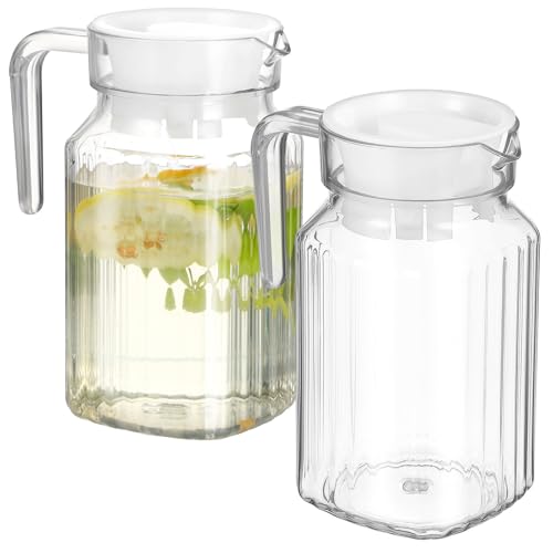 HANABASS �W�t���v�����s�b�`���[2�Z�b�g ��e��600mL�g���₷���������ȒP �p�[�e�B�[�̗��q���ɍœK�ȗ␅��A�C�X�e�B�[�p�s�b�`���[