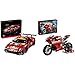 LEGO 42125 Technic Ferrari 488 GTE “AF Corse #51” Supersportwagen, Sammlerset für Erwachsene & 42107 Technic Ducati Panigale V4 R Motorrad, Supermotorrad, Ausstellungsstück, Modell für Sammler