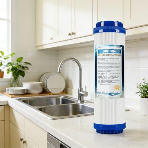 Filtre UDF 10 pouces anti odeur et chlore pour boîtier de filtration à sédiments - 8