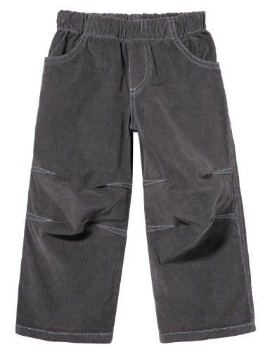 Stretchy Corduroy Pants with Knee Articulation & Contrast Stitch - Army Green by City Threads