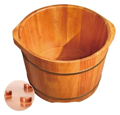 Tina de pies de madera sólido de cedro para spa