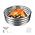YSEJOMP 36 Inch Round Galvanized Fire Pit Ring/Fire Ring - Foldable and Perfect for Outdoor Gatherings and Campfires in The Yard/Garden/Park/Beach (3 FT Diameter, Silver)