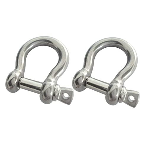NAMOARLY Industrial Grade Lifting Shackles 2pcs Key Shackle M5 Screw Pin Corrosion Proof