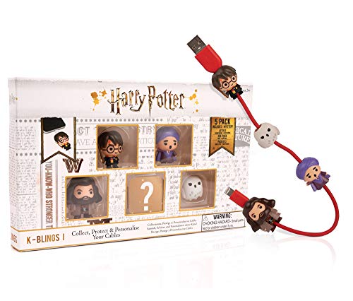 WOW! STUFF Collection WW-KB-1109 Harry Potter K-Bling Lot de 5 Films de Protection de câble à Collectionner