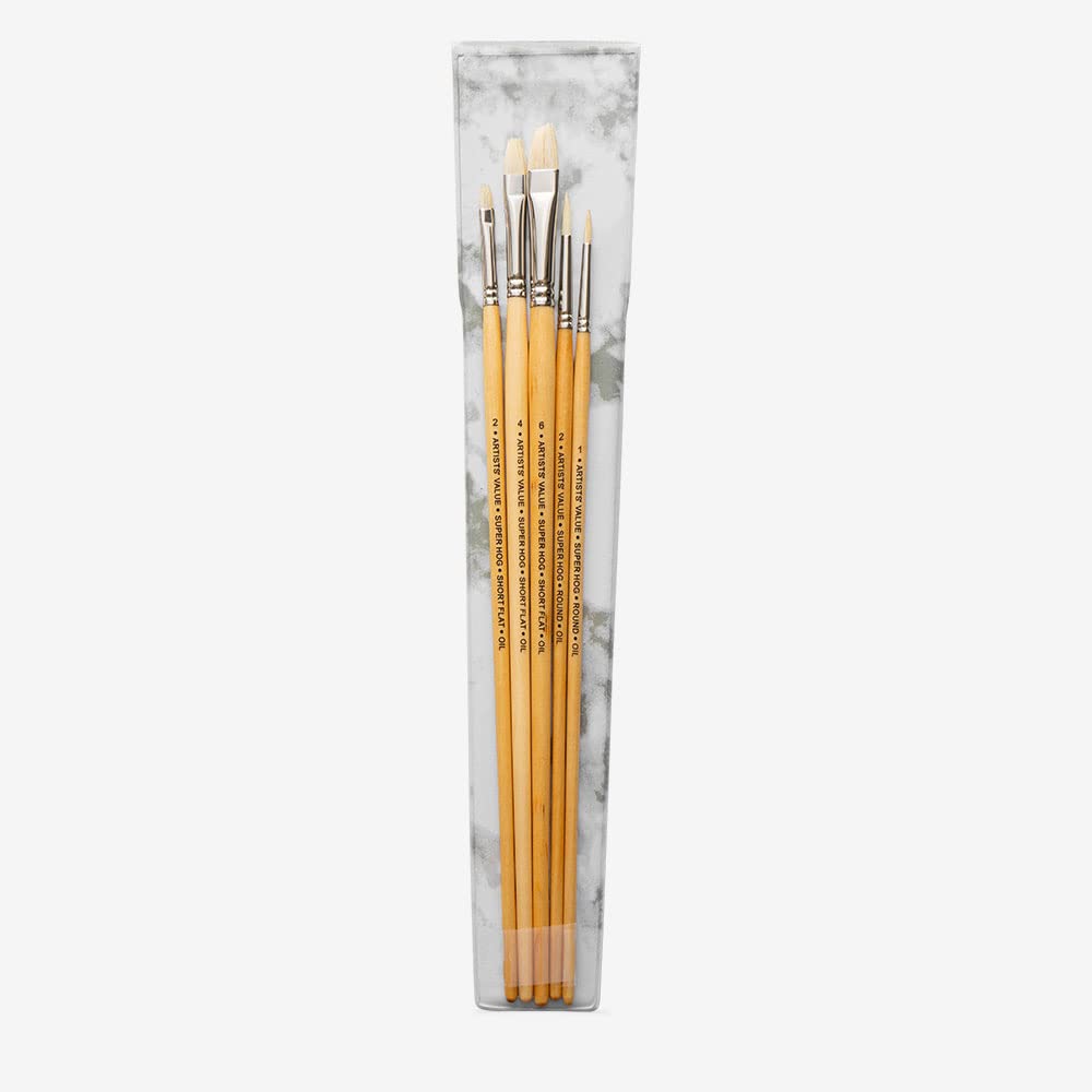 Pro-Arte Pro Arte : Artist Value : Super Hog Wallet Brush Set : 5 Brushes