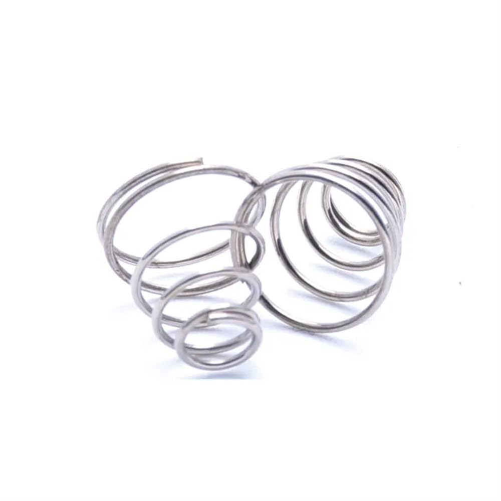 Metalen veren 10 stuks conische drukveren torenveer 304 roestvrij staal conische drukveer draaddiameter 0,4 mm 0,5 mm 0,7 mm 0,8 mm (Size : 10pcs 0.8 * 10-18 * 20mm