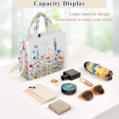 Spring Flower Women's Tote Handbags Top Handle Satchel Shoulder Bag Crossbody Bag4