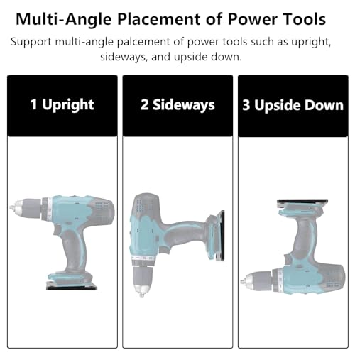 Support de machine pour outils de perçage et rangement mural de batterie 14,4-18 V - 5