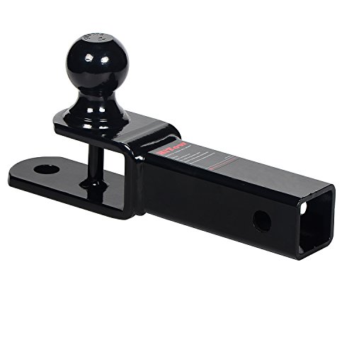 Hitowmfg 3-In-1 Atv/Utv Hitch Ball Mount Adapter With 2" Ball, Fits 2 Inch Hitch Receiver, With Pin And Clip #TOP2