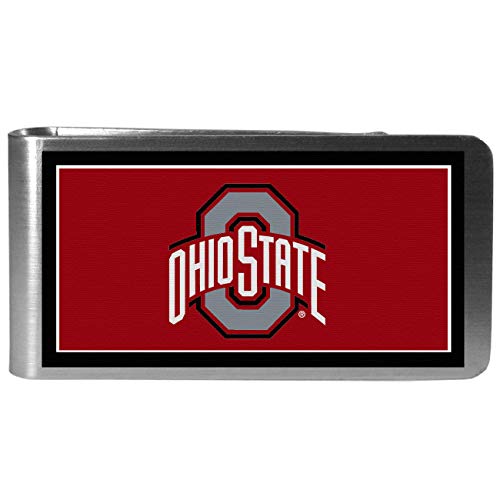 NCAA Ohio State Buckeyes Steel Logo Money Clips, Grey