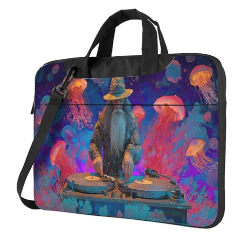 Sac pour ordinateur portable au bureau comme en voyage avec motif méduse