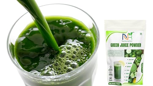 Image of Green Juice Powder, 200g, Refreshing Super Greens with Apple, Spinach, Cucumber, Ginger, Mint, Amla
