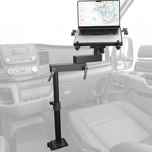 MELIPRON Van Laptop Mount Fit for Ford Transit 2014-2023 150 250 350 Cargo Van Laptop Holder Stand Ford Transit Laptop Mount