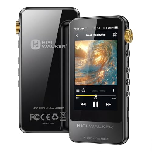 HIFI WALKER H20 Pro Hi-Res MP3 Player mit Bluetooth 64GB microSD Karte Lossless Musikplayer mit Dual ESS DAC 4 4mm Balanced Ausgang 3 2 Zoll Touchscreen USB DAC DSD FLAC WAV