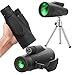 Hopeful Télescope et monoculaire 12 × 50 monoculaire puissant nocturne pour adultes, étanche et antibuée, avec trépied, support universel, sac de rangement, sangle de poignet