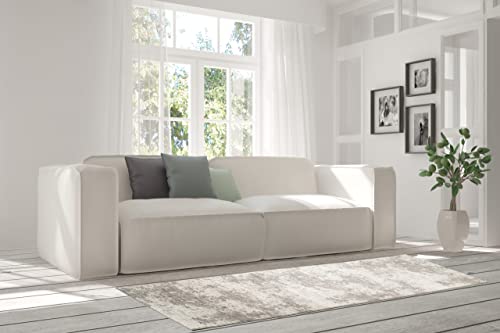 Shadesu Custom Size Abstract Design Non-Slip Hallway Runner Rug Carpet Low-Pile 0,3" Non Slip Backed (Grey Color, 31Inch Wide X 6Ft Length) #TOP2