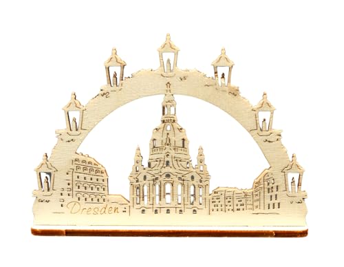 Mini Schwibbogen Dresdner Frauenkirche Dresden, 9 cm Miniatur -...