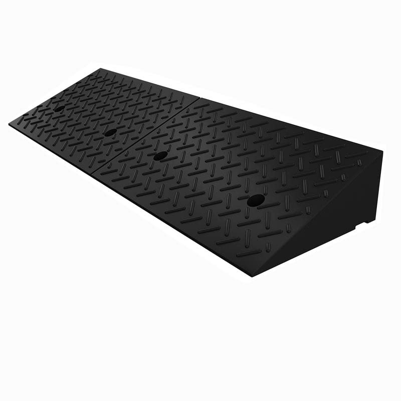 Threshold Ramp, BlackRubber Ramps, Easy Curb Ramps Mobility Scooter Ramps Antislip Ramps Motorcycle Door Threshold Ramps, Car Door Ramps (Color : Black, Size : 100 *