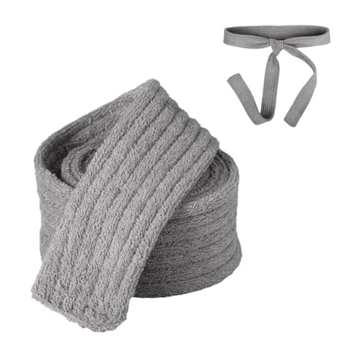 Robe Belt Replacement, 71in x 1.6in Unisex Bathrobe Belt Replacement Terry Cloth Hotel Bathrobe Waist Belt Soft Pajamas Belt (Gray)