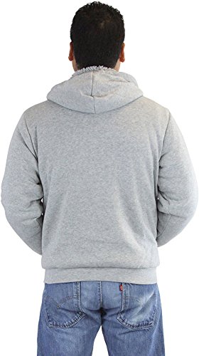 Image of ToBeInStyle Men's Polar Fleece Long Sleeve Zip Up Kangaroo Pocket Cold Weather Hoodie Jacket