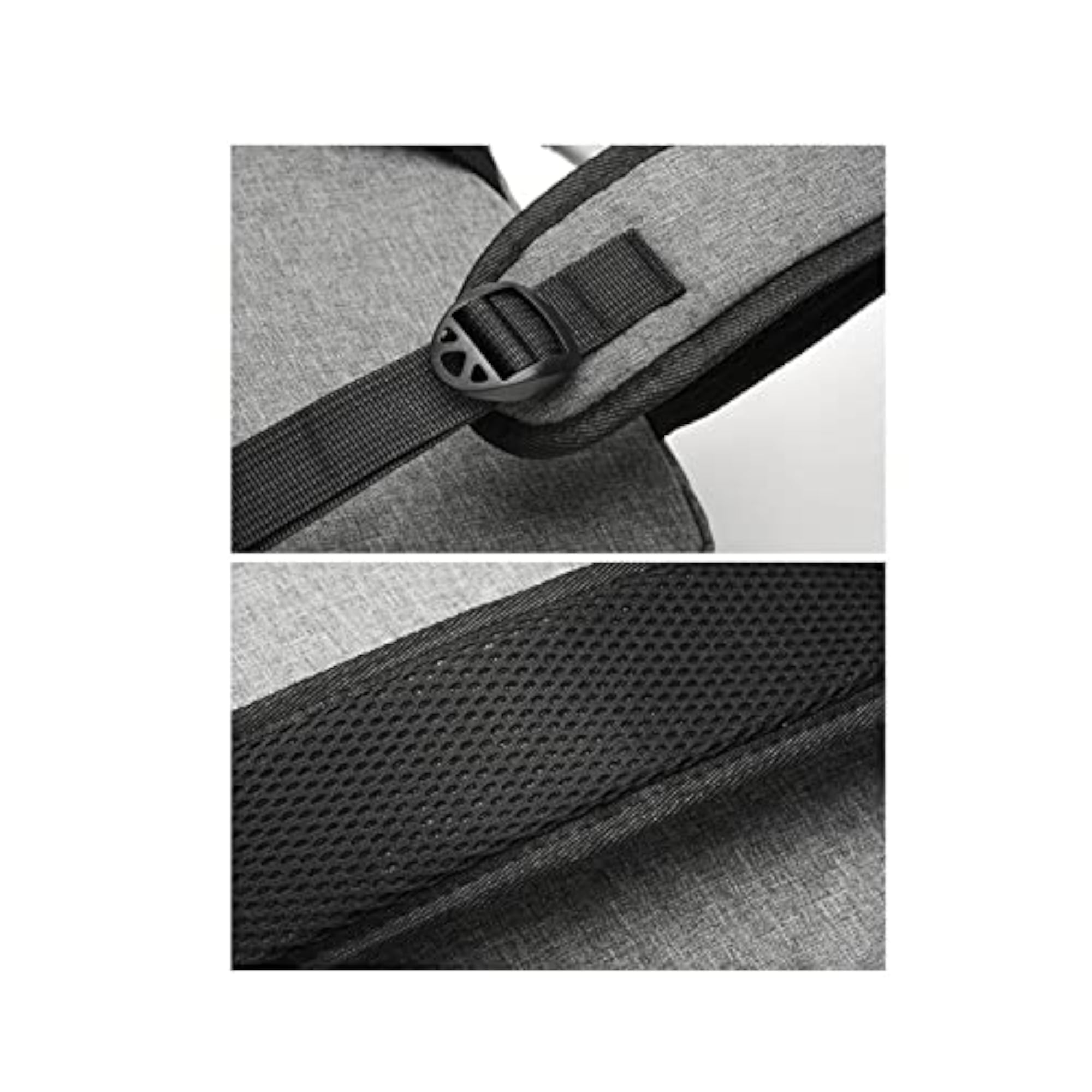 Men's Solid Color Laptop Rucksack, Simple Design