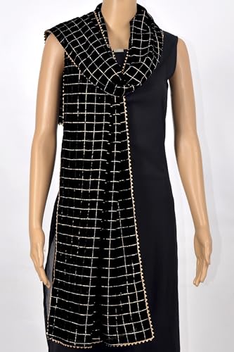 Chandrakala Chanderi Dupatta for Women, Shawl Scarf Wrap Chunni (D275-P)2