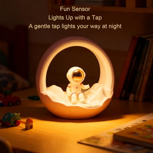 Lámpara de noche lunar recargable USB con control táctil miniatura 6