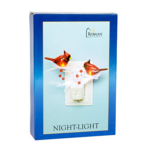 Cardinals On Branch 7 X 6 Inch Plastic Swivel Base Wall Plug In Decorative Night Light #TOP2