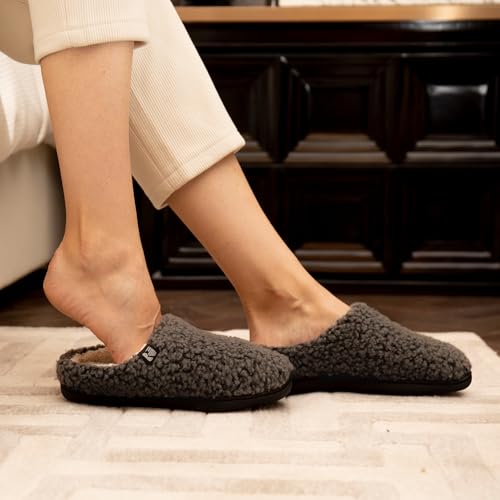 RockDove Women's Plush Sherpa Fleece Clog Slipper