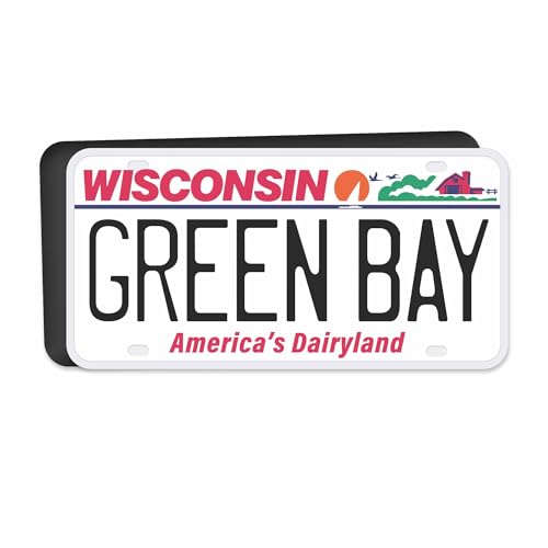 Imán flexible Rectangular de Green Bay Wisconsin 4x2 pulgadas miniatura 1
