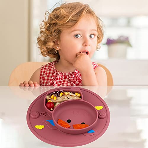 Piatti per bambini in silicone a ventosa per