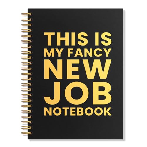 Carnet à spirale ligné cadeau bienvenue employé et nouveau job