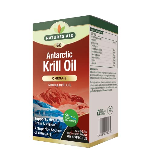 Natures Aid Krill Oil 500mg – 60 Softgels