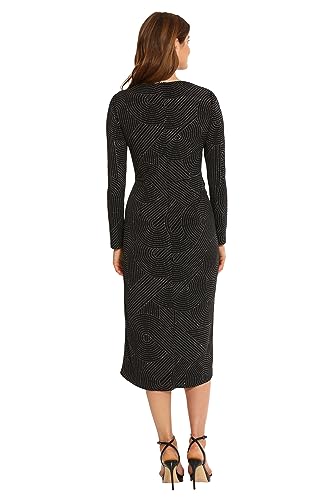 Maggy London Women's Sleek and Sophisticated Wrap Look High Low Skirt Office Career Event Guest of4