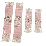 SOLUSTRE 2組 冷蔵庫ドアハンドルカバー 可能 抗汚れ 防指紋 家電用プロテクター キッチン扉用装飾 保護カバー