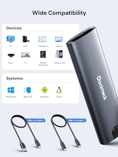 dockteck M.2 NVMe SATA SSD Enclosure の商品画像 4