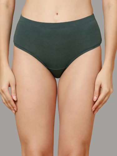 Image of SOIE Women High Rise Full Coverage Solid Colour Cotton Stretch Hipster Panty (Pack of 3)