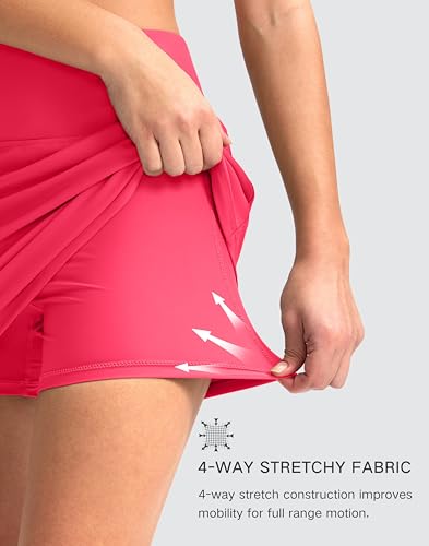 Image of G Gradual Women's 16 inch Swim Skirt with Pockets High Waisted Tummy Control Modest Swimsuit Bathing Suit Bottoms for Women