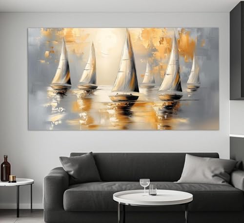 Impressions sur toile de voiliers abstraits esprit évasion