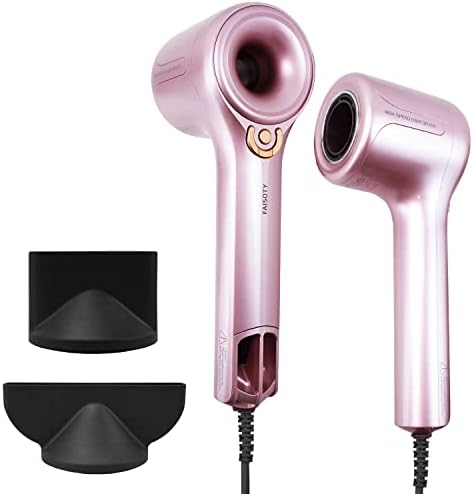 Hair Dryer, FAISOTY High-Speed Blow Dryer with 110,000 RPM Brushless Motor, Release 200 Million Negative Ionic Care Your Hair, Low Noise Thermo-Control Hair Dryer for Home, Travel & Salon (pink01)