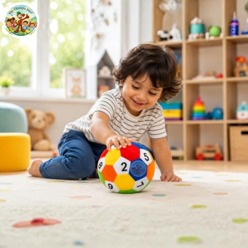 Image of Chi-Chimpu Toyss Soft Plush Number Ball 15 CM for Kids | Educational Fabric Ball with Numbers | Ultra Soft Stuffed Ball's for Babies, Toddlers & Children | Indoor Play, Learning & Birthday Gift