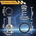 KPALAG EFI Fuel Check Valve Rebuild Kit Compatible with Harley Davidson 2001-2022 Replace# MC-300 Fuel Tool Include Check Valve, FKM O-rings, Stainless Steel Spring