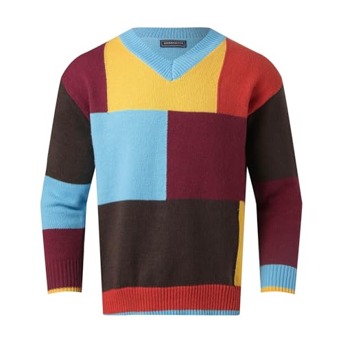 Slim Fit Business Casual Pullover Sweater Matching Pullover Knitted Long Slim Fit Business Casual Pullover